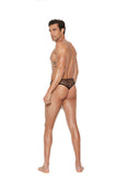 Elegant Moments Black Men's Fishnet Thong Back Brief 82928 - Elegant Moments - Flyclothing LLC