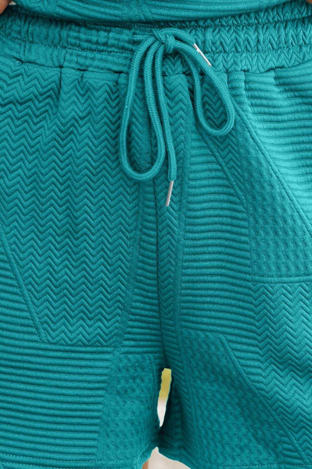 Ruffled Cap Sleeve Top and Shorts Set - Trendsi - Flyclothing LLC