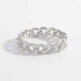 925 Sterling Silver Inlaid Zircon Ring - Trendsi - Flyclothing LLC