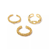 18K Gold-Plated Open Ring - Trendsi - Flyclothing LLC