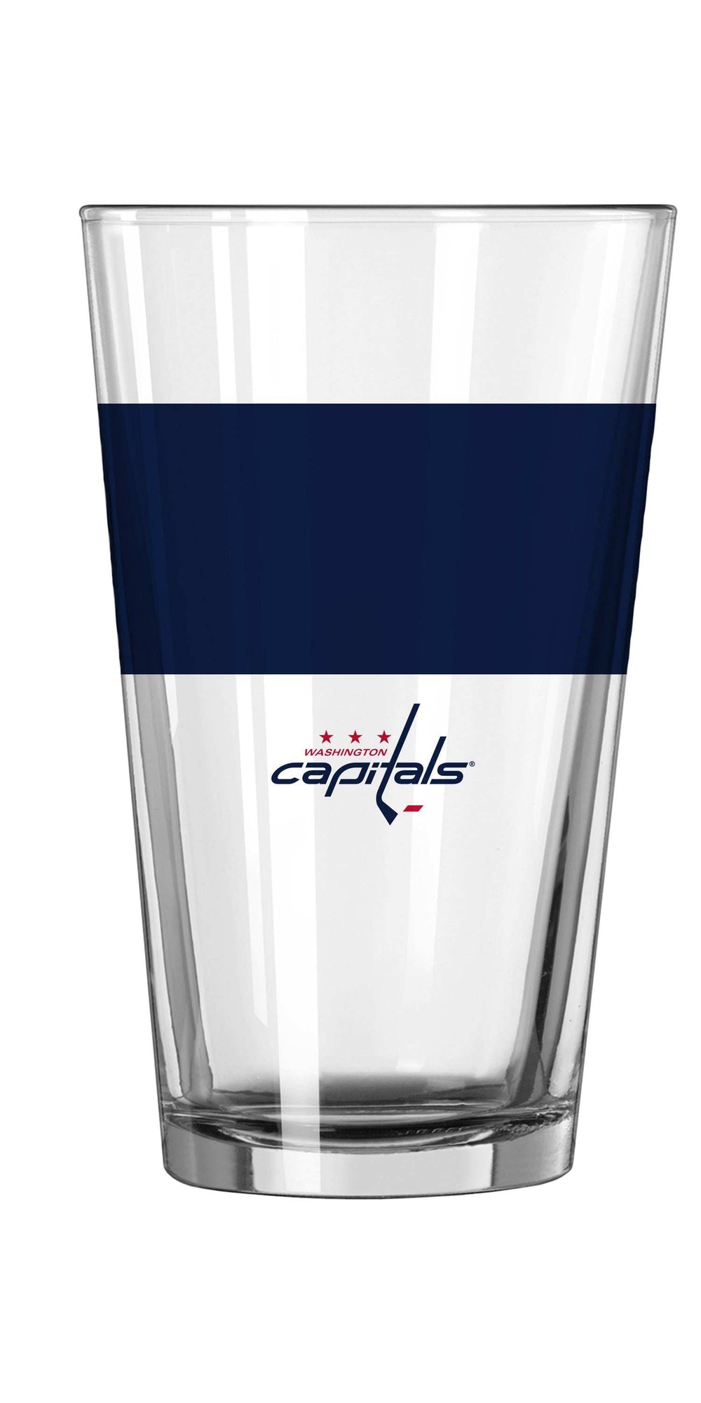 Washington Capitals 16oz Colorblock Pint Glass - Logo Brands - Flyclothing LLC