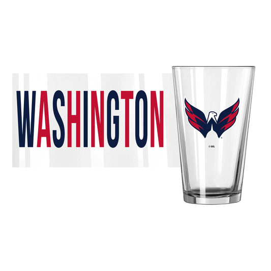 Washington Capitals 16oz Overtime Pint Glass - Logo Brands - Flyclothing LLC