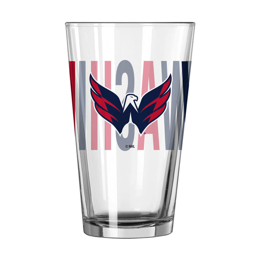 Washington Capitals 16oz Overtime Pint Glass - Logo Brands - Flyclothing LLC
