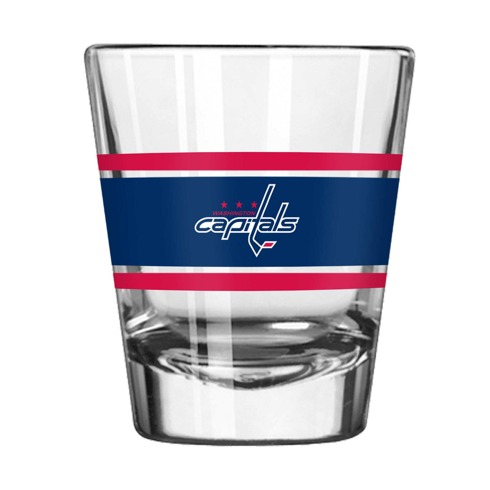 Washington Capitals 2oz Stripe Shot Glass - Logo Brands - Flyclothing LLC