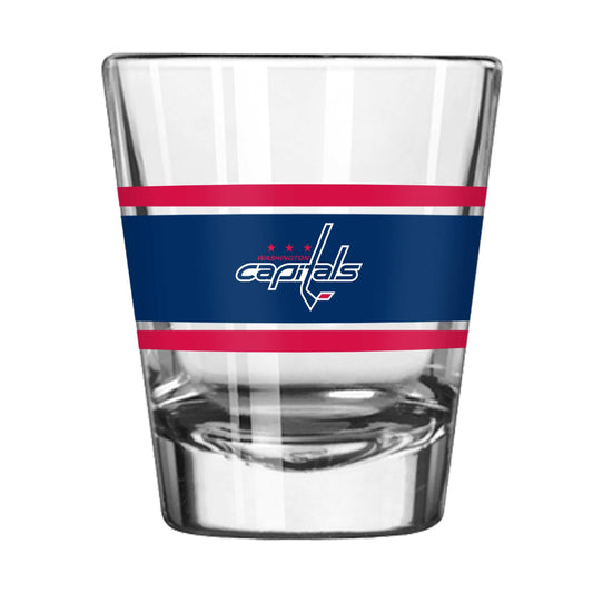 Washington Capitals 2oz Stripe Shot Glass - Logo Brands - Flyclothing LLC