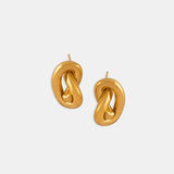 Titanium Steel Knot Stud Earrings - Trendsi - Flyclothing LLC
