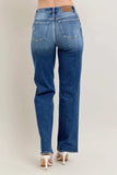 Judy Blue Full Size High Waist 90's Straight Leg Jeans Plus Size - Trendsi - Flyclothing LLC