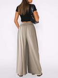 High Waist Wide Leg Pants - Trendsi - Flyclothing LLC