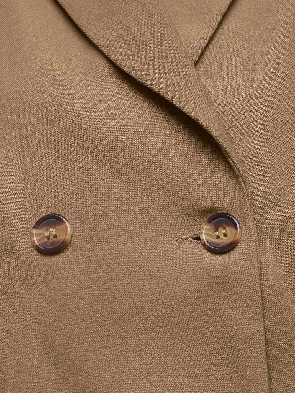 Lapel Collar Leopard Cuff Long Sleeve Blazer - Trendsi - Flyclothing LLC