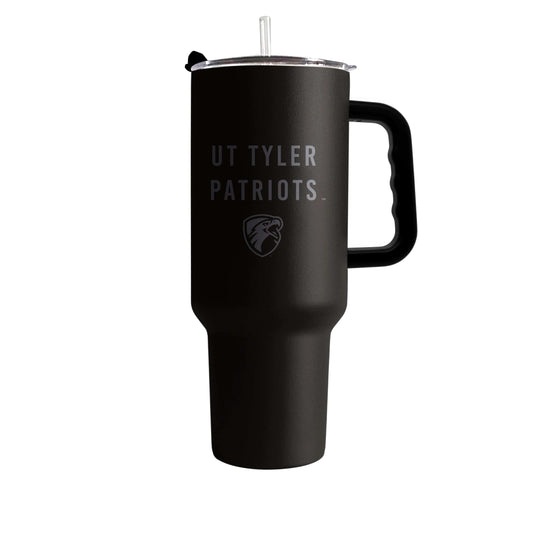 Texas at Tyler 40oz Black Tonal Powder Coat Tumbler - Logo Brands - Flyclothing LLC