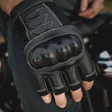 Easy Fit Fingerless Motorcycle Gloves for Men