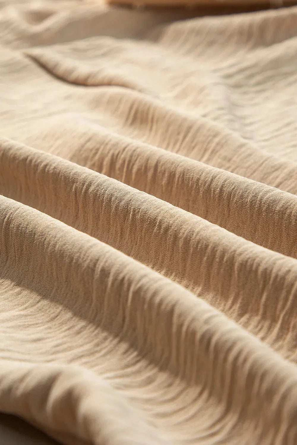 Swiss Dot Mock Neck Balloon Sleeve Blouse - Trendsi - Flyclothing LLC