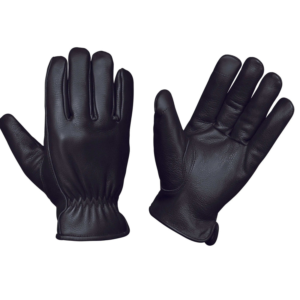8399.00 - Mens Full Finger Deerskin Leather Gloves - Unik Just for Bikers - Flyclothing LLC