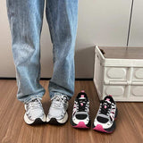 Lace-Up Platform Athletic Shoes - Trendsi - Flyclothing LLC