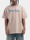 Men's Washed Graphic Oversized T-Shirt - Trendsi - Flyclothing LLC