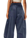 Drawstring Wide Leg Pants - Trendsi - Flyclothing LLC