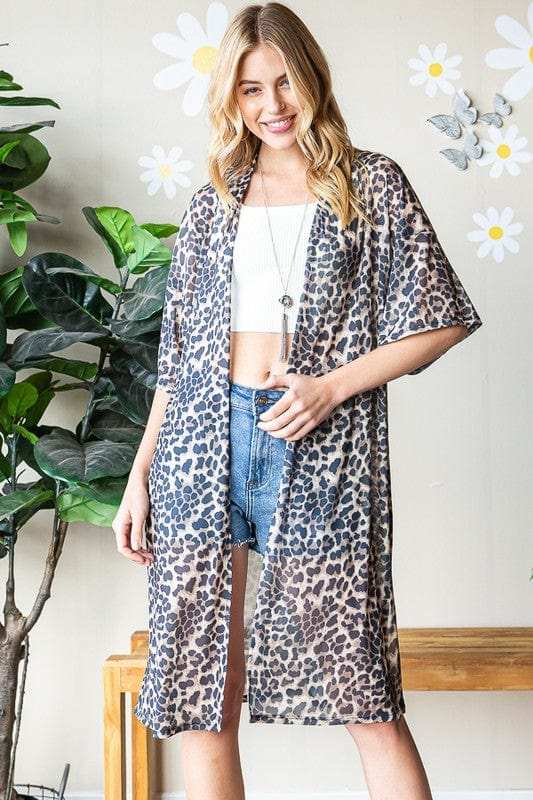 Heimish Full Size Leopard Open Front Cardigan Plus Size - Trendsi - Flyclothing LLC