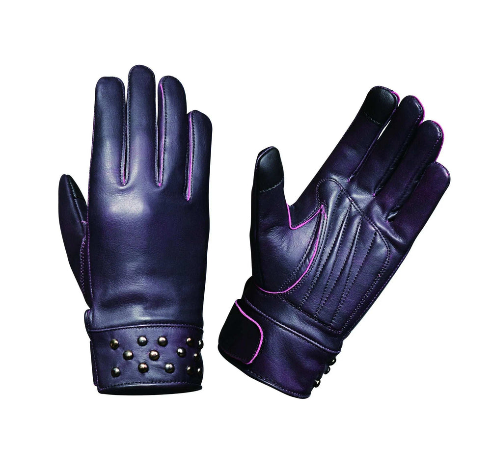 8411.17 - Ladies Full Finger Gloves - Unik Just for Bikers - Flyclothing LLC