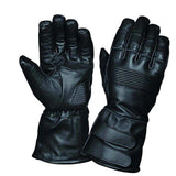 Mens Gauntlet Leather Gloves - Unik Just for Bikers - Flyclothing LLC
