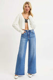 RISEN Full Size High Rise Wide Leg Jeans Plus Size - Trendsi - Flyclothing LLC