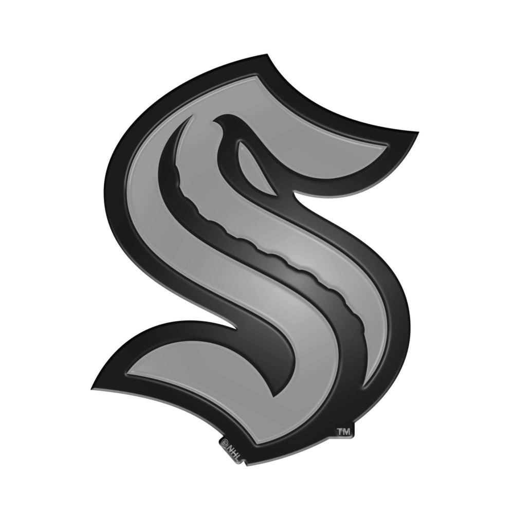 NHL - Seattle Kraken Chrome Emblem - Logo Brands - Flyclothing LLC