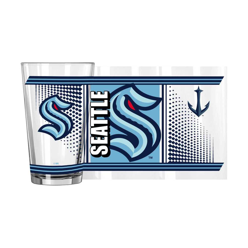Seattle Kraken 16oz Hero Pint Glass - Logo Brands - Flyclothing LLC
