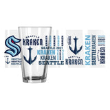 Seattle Kraken 16oz Spirit Pint Glass - Logo Brands - Flyclothing LLC