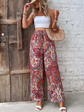 Printed Wide Leg Pants - Trendsi - Flyclothing LLC