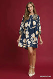 Umgee Floral High-Low Babydoll Dress - Trendsi - Flyclothing LLC