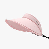 Frill Adjustable Ice Silk Sun Hat - Trendsi - Flyclothing LLC