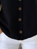 Full Size Button-Front V-Neck Cardigan Plus Size - Trendsi - Flyclothing LLC