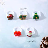5 Piece Christmas-Themed Rings - Trendsi - Flyclothing LLC