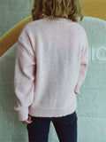 Bow Trim Round Neck Long Sleeve Sweater - Trendsi - Flyclothing LLC