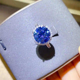 5 Carat Moissanite 925 Sterling Silver Ring - Trendsi - Flyclothing LLC