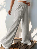 Elastic Waist Wide Leg Pants - Trendsi - Flyclothing LLC