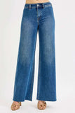 RISEN High-Waisted Wide Leg Jeans - Trendsi - Flyclothing LLC