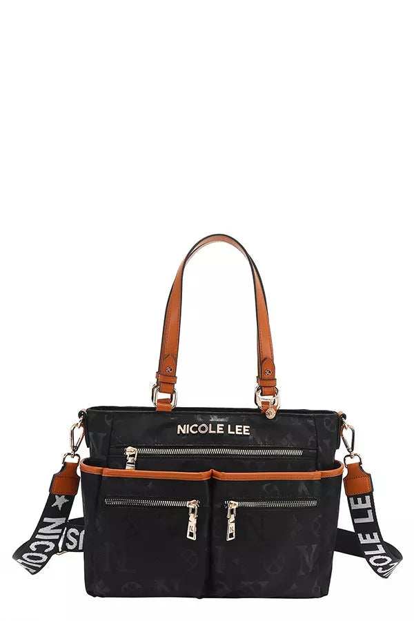 Nicole Lee USA Multi-Compartment Convertible Tote Bag - Trendsi - Flyclothing LLC
