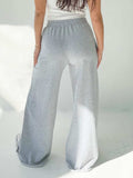 Elastic Waist Wide Leg Pants - Trendsi - Flyclothing LLC
