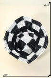 Fame Checkered Pattern Knit Bucket Hat - Trendsi - Flyclothing LLC