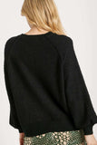 Umgee Full Size Round Neck Long Sleeve Sweater Plus Size - Trendsi - Flyclothing LLC