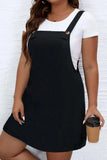 Plus Size Square Neck Wide Strap Dress - Trendsi - Flyclothing LLC