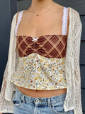 Lace Detail Floral Sweetheart Neck Cami - Trendsi - Flyclothing LLC