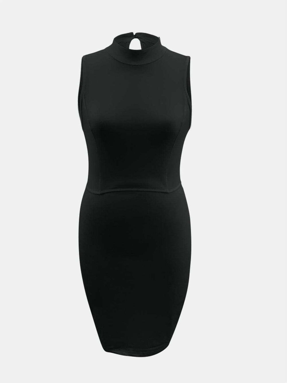 Cutout Mock Neck Sleeveless Dress - Trendsi - Flyclothing LLC