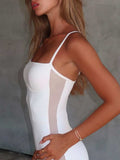 Square Neck Spaghetti Strap Romper - Trendsi - Flyclothing LLC