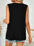 Button Down Round Neck Knit Vest - Trendsi - Flyclothing LLC