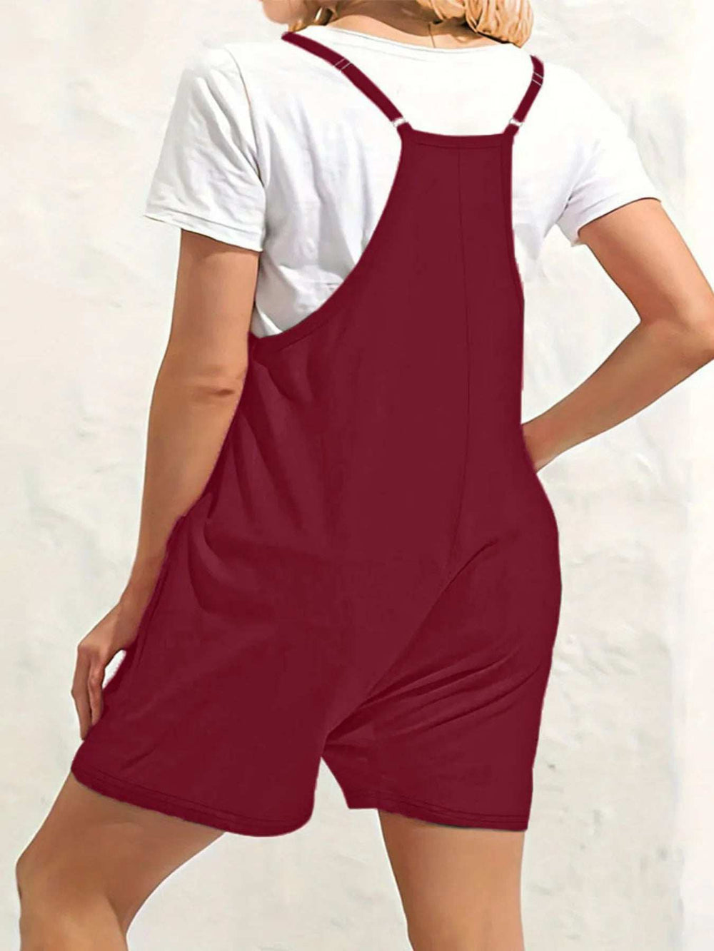 Full Size Scoop Neck Spaghetti Strap Overalls Plus Size - Trendsi - Flyclothing LLC