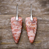 Natural Stone Geometric Shape Earrings - Trendsi - Flyclothing LLC