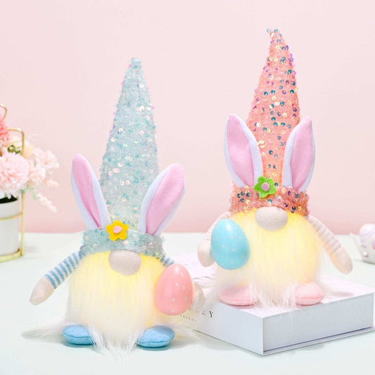 Easter Sequin Pointed Hat Faceless Gnome - Trendsi - Flyclothing LLC