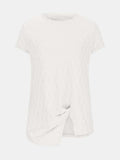 Full Size Round Neck Short Sleeve T-Shirt - Trendsi - Flyclothing LLC