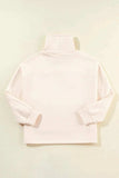 Drawstring Turtleneck Long Sleeve Sweatshirt - Trendsi - Flyclothing LLC
